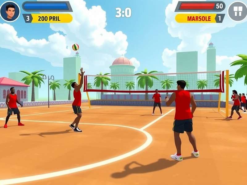 Taj Volley Strikers Gameplay Screenshot